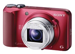 Cyber-shot DSC-H90 16.1 MP 16x Optical Zoom HD Video Superzoom Camera (Red)