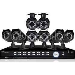 Night Owl B-16BL5GB-8624 8-Ch 8-Camera 500GB DVR Kit