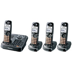 KX-TG9344T DECT 6.0 Expandable Digital Cordless Phone with 4 Handsets