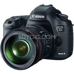 EOS 5D Mark III 22.3 MP Full Frame Digital SLR Camera 24-105mm f/4L Lens Kit