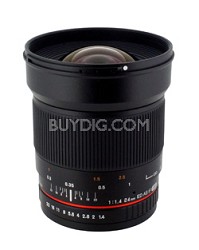24mm F1.4 Aspherical Wide Angle Lens for Nikon with Automatic Chip