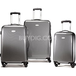 Samsonite Winfield Fashion 3-Piece Nested Spinner Luggage Set - Black/Silver