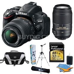 D5100 16.2MP DSLR Camera; 18-55 DX VR & 55-300 DX Vr Bundle Deal