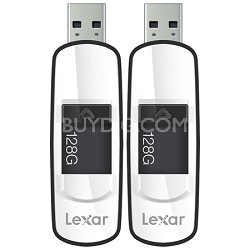 2-Pack Lexar JumpDrive S73 128GB USB 3.0 Flash Drive (LJDS73-128ASBNA) + Free 32GB Flash Drive