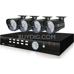 Night Owl LB-4DVR10-46 4-Channel Smart DVR with 1TB Hard Drive with 4 x 600 TVL Cameras