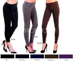 3-Pack Womens Fashionable Legs Super Comfort Fleece Lined Leggings