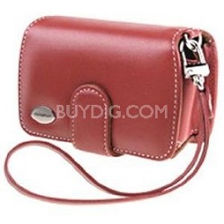 Olympus Slim Leather Case for Compact Digital Cameras - Red