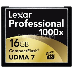 16 GB Professional 1000x CF (Thin Box)(LCF16GCTBNA1000)