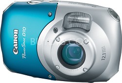Powershot D10 Waterproof, Freezeproof, Shockproof Digital Camera
