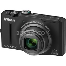 COOLPIX S8100 12.1 Megapixel Black Digital Camera w/ 1080p HD Video