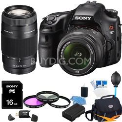 Sony Alpha SLT-A57K 16.1MP Digital Camera Kit w/18-55mm Lens Bundle