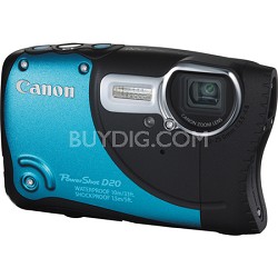 PowerShot D20 Waterproof Shockproof Blue Digital Camera