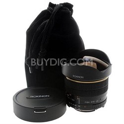 8mm f/3.5 Aspherical Fisheye Lens for Canon DSLR Cameras
