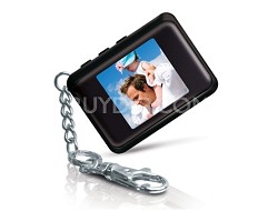 DP161BLK 1.5 " Keychain Digital Photo Frame (Stores 120 Pictures) (Black)