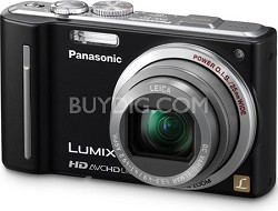 LUMIX 12.1 MP Digital Camera with 16x Intelligent Zoom (Black) - REFURBISHED
