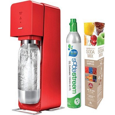 BuyDig.com - SodaStream Source Metal Edition Soda Maker Kit - Red