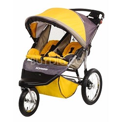 Dig Schwinn Free Wheeler St Double Jogging Stroller Gold Gray Schwinn Free Wheeler St Double Jogging Stroller Gold Gray