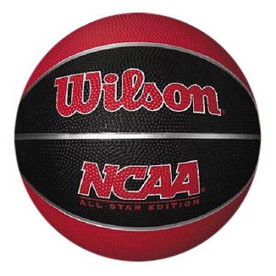 Buydig.com - Wilson Ncaa Mini Rubber Red And Black Basketball