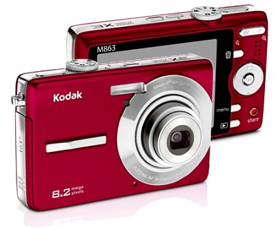 BuyDig.com  Kodak EasyShare M863 8.2 MP Digital Camera Red