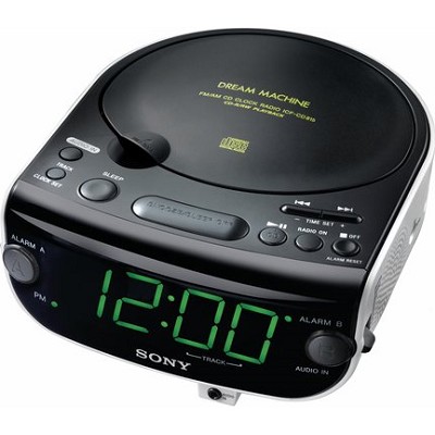 sony cd radio clock