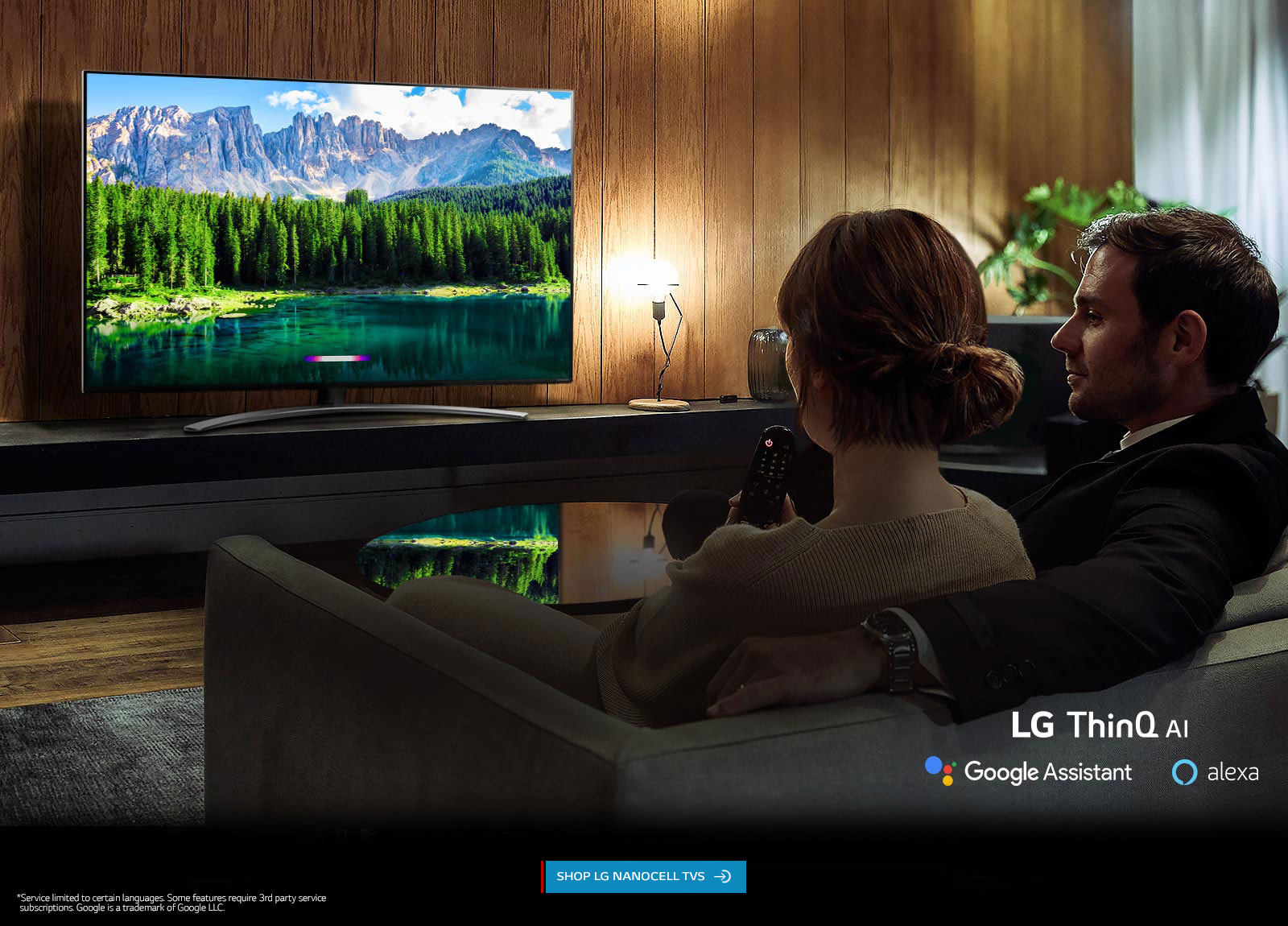 LG NanoCell TV aith LG ThinQ AI