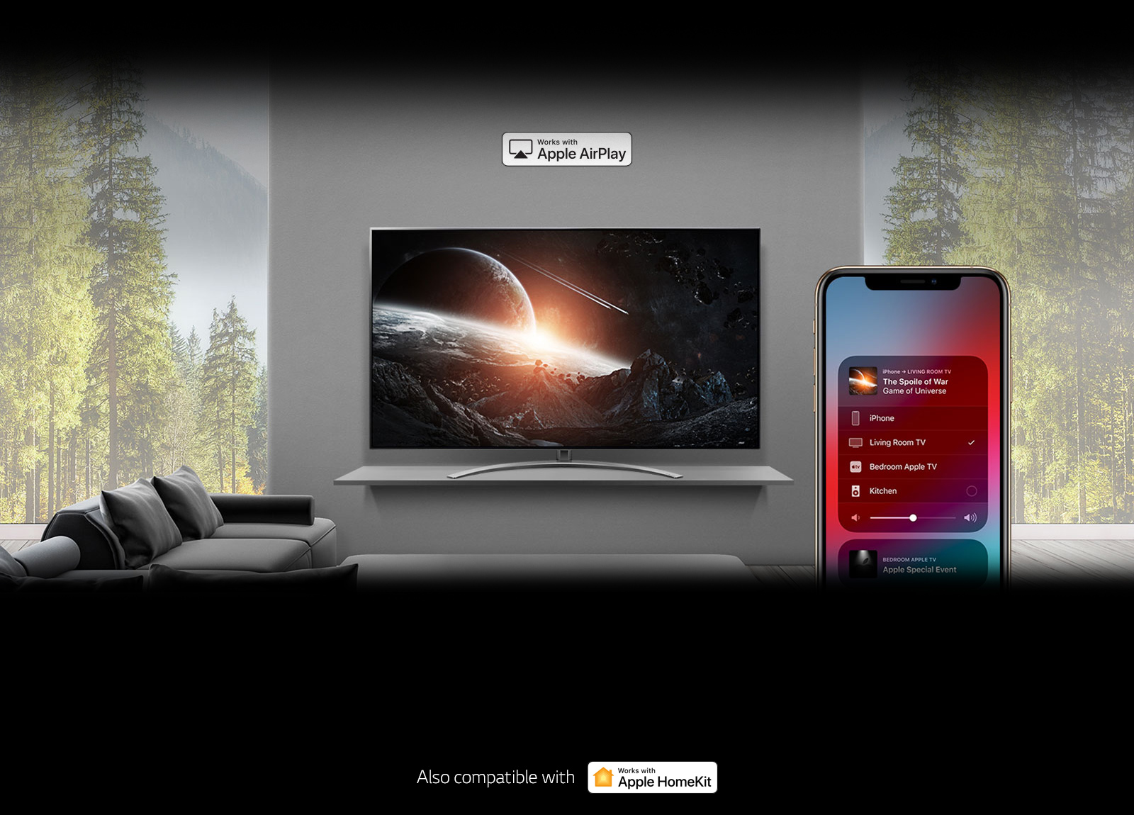 LG NanoCell TV AirPlay